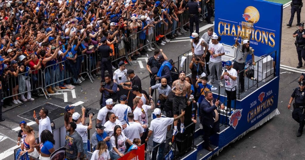 Meet the NYC high school athletes who joined the Knicks championship parade